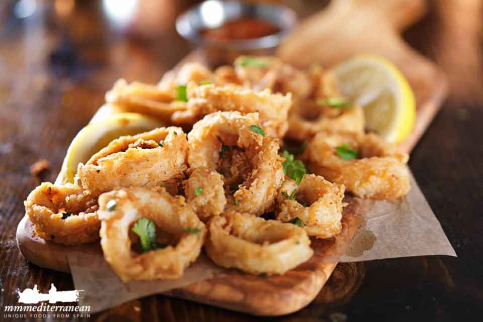 unique food selection Baby Calamari, Baby Squid and Baby Cuttlefish From The Mediterranean