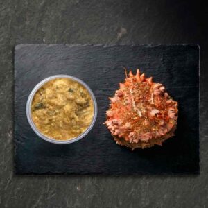 Centolla - Spider Crab cooked meat on a plate